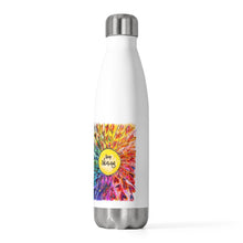 Load image into Gallery viewer, Keep Shining Colorful Heart Art on a 20oz Insulated Bottle