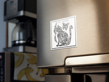 Load image into Gallery viewer, cat mom namaste spiritual cat lady art allie for the soul allison luci art magnet cat lovers magnet