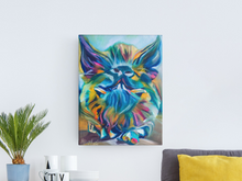 Load image into Gallery viewer, colorful bold bright modern art pig gallery wrapped canvas farm art allison luci arthurs acres animal sanctuary contemporary alla prima art