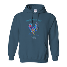 Load image into Gallery viewer, Chickens Make My Heart Happy Hoodie (No-Zip/Pullover) - 3 Colors