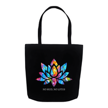 Load image into Gallery viewer, No Mud, No Lotus Tote Bag with Water Lily from Abstract Art