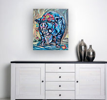 Load image into Gallery viewer, Frida Kahlo Inspired Pig Portrait on Gallery Wrapped CANVAS Print