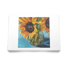 Load image into Gallery viewer, Sunflower Greeting Cards from Original Art; Set of 10, 30, 50