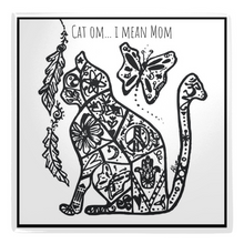 Load image into Gallery viewer, cat mom magnets spiritual crazy cat lady allie for the soul art namaste cat lovers