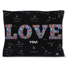 Load image into Gallery viewer, LOVE YOU & Everything your dog Loves Dog Bed