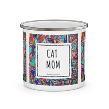 Load image into Gallery viewer, Cat Mom Enamel Mug
