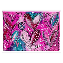 Load image into Gallery viewer, Hearts and Love Greeting Card - 1 or 5-Pack