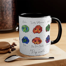 Load image into Gallery viewer, Pig Snouts with Names Accent Coffee Mug, 11oz
