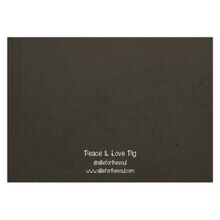 Load image into Gallery viewer, Peace Pig Folded Cards - 2 Sizes; Notecards & Greeting Cards, 1 or 5 Pack