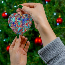 Load image into Gallery viewer, Allie for the Soul Heart Art Ceramic Ornaments
