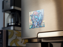 Load image into Gallery viewer, frida kahlo inspired pig painting pig rescue allison luci art flower crown