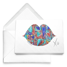 Load image into Gallery viewer, LIPS XO Greeting Cards - Set of 10, 30, 50