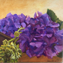 Load image into Gallery viewer, Purple Hydrangea Original Art - circa 2006