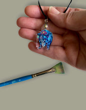 Load image into Gallery viewer, Art on a Necklace - Daisy Mae Pig