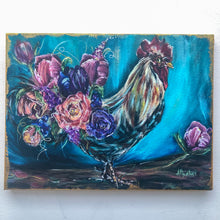 Load image into Gallery viewer, Always Bloomin’ Embellished Print on Canvas with Gold Sides