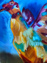 Load image into Gallery viewer, Poncho Rainbow Duck 16” x 20” Original (unfinished) Painting