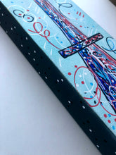 Load image into Gallery viewer, Whimsical Eiffel Tower Original Painting 4” x 12”