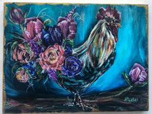 Load image into Gallery viewer, Always Bloomin’ Embellished Print on Canvas with Gold Sides
