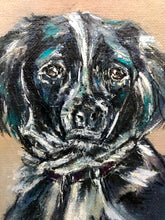 Load image into Gallery viewer, Serious Blue Dog Original 9” x 12”