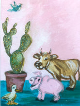 Load image into Gallery viewer, Set of 2 Animal Paintings Originals 5”x 7”