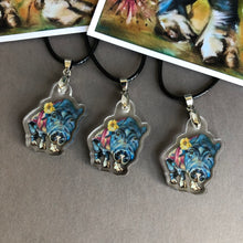 Load image into Gallery viewer, Art on a Necklace - Grandma Lucy Pig