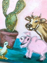 Load image into Gallery viewer, Set of 2 Animal Paintings Originals 5”x 7”