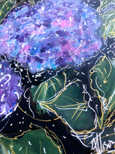 Load image into Gallery viewer, Whimsical Hydrangeas Colorful Original Art 9” x 12”