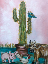 Load image into Gallery viewer, Set of 2 Animal Paintings Originals 5”x 7”