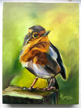 Load image into Gallery viewer, Perseverance Bird Original Oil Painting 6 x 8