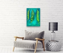 Load image into Gallery viewer, Find Your Inner Peas Gallery Wrapped Canvas Print