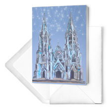 Load image into Gallery viewer, St. Patrick's Cathedral painting notecrads set of 10 birthday thank you thinking of you get well sending love Allison Luci Original Art