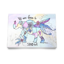 Load image into Gallery viewer, Inspirational Elephant Greeting Cards - Born to Stand Out; Set of 10, 30, 50