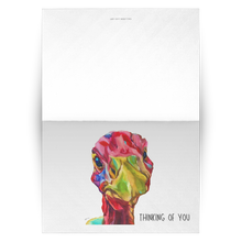 Load image into Gallery viewer, Olive is Thinking About You - Greeting Cards with a Painting of a Handsome Turkey - Set of 10, 30, 50