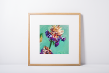 Load image into Gallery viewer, Discovered Treasure Iris Flower Giclee Paper Print Allison Luci Art