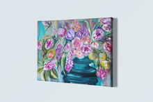 Load image into Gallery viewer, Give Yourself the Gift of Flowers Gallery Wrapped Canvas