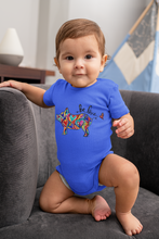 Load image into Gallery viewer, Be Love Piggie Filled with Heart Art Baby Onesie - 4 Colors