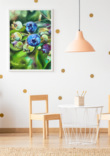 Load image into Gallery viewer, Blueberry Girl Blueberries Gallery Wrapped CANVAS Print

