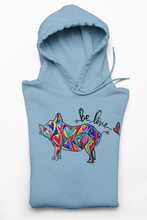 Load image into Gallery viewer, Be Love Pig Shaped Heart Art Hoodies (No-Zip/Pullover) - 5 Colors