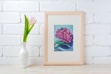 Load image into Gallery viewer, Miracles Blossom - Peony Oil Painting Print on Paper by Allison Luci