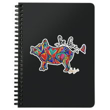 Load image into Gallery viewer, Pig Love Heart Art Notebook / Journal
