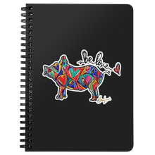 Load image into Gallery viewer, Pig Love Heart Art Notebook / Journal