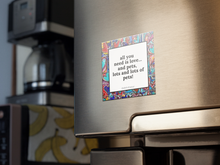 Load image into Gallery viewer, set of 3 magnets pet lover animal lovers dog mom cat mom love rainbow heart art allison luci allie for the soul