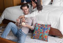 Load image into Gallery viewer, Colorful Heart Art Throw Pillow