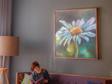 Load image into Gallery viewer, pantone illuminating yellow daisy painting allison luci artist allie for the soul