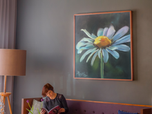 Load image into Gallery viewer, pantone illuminating yellow daisy painting allison luci artist allie for the soul