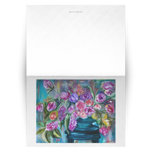 Load image into Gallery viewer, Bouquet of Flower Set of 10, 30, 50 Greeting Cards with Allison Luci Original Art - White