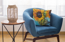 Load image into Gallery viewer, Sunflower Art Throw Pillow