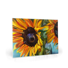 Load image into Gallery viewer, Sunflower Glass Cutting Board