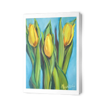 Load image into Gallery viewer, tulips greeting cards notecards set of 10 blank cards with envelopes with original art fro allison luci