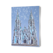 Load image into Gallery viewer, St. Patrick's Cathedral painting notecrads set of 10 birthday thank you thinking of you get well sending love Allison Luci Original Art